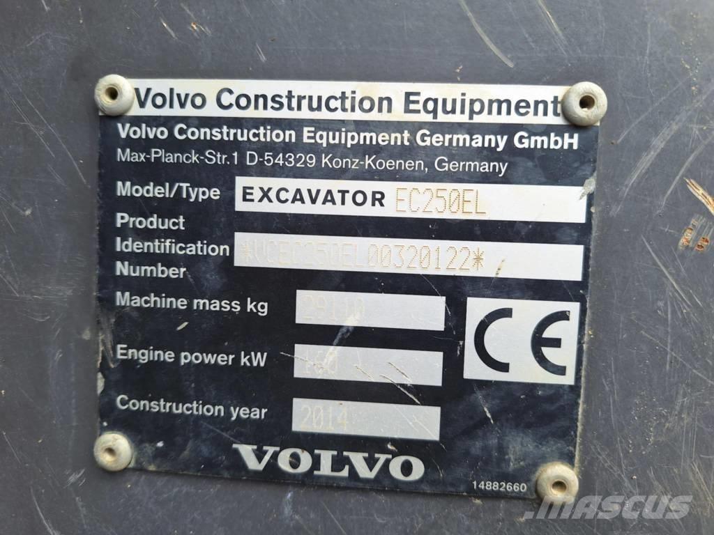 Volvo EC 250 EL Pásová rýpadla