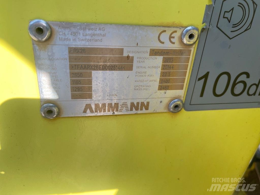 Ammann ARX 26 Tandemové válce