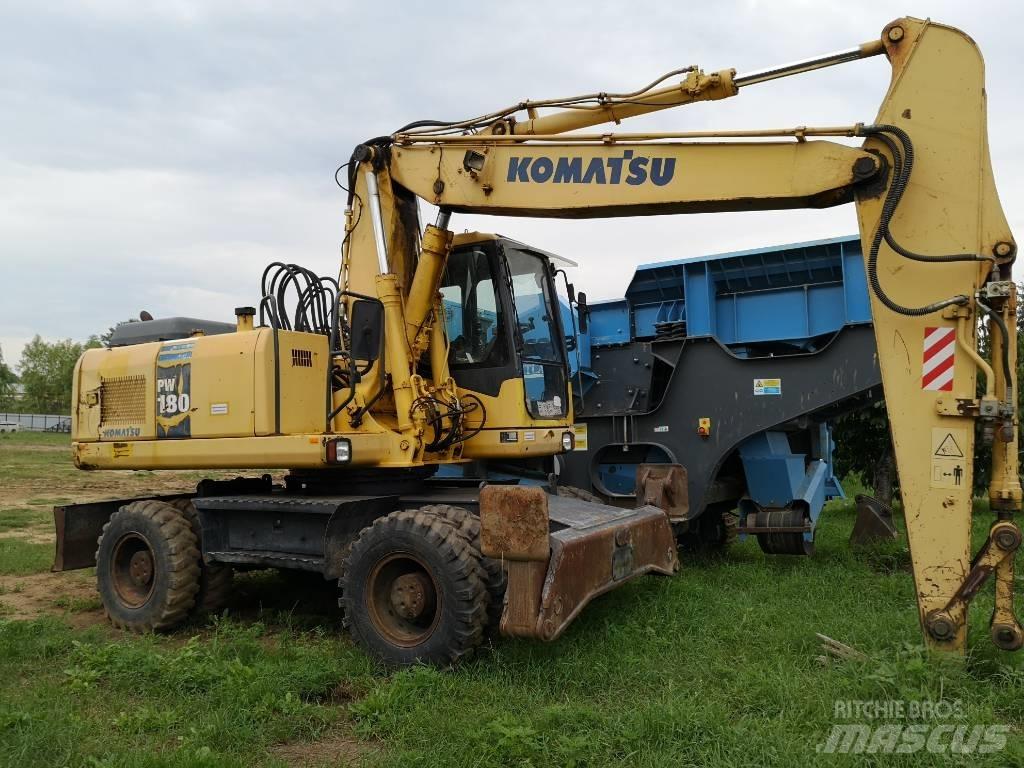 Komatsu PW 180 Kolová rýpadla