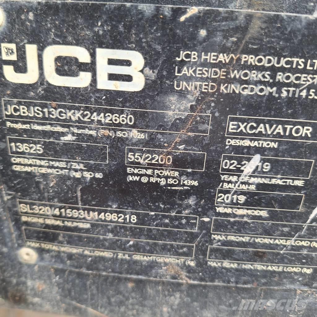 JCB JS 131 LC Pásová rýpadla