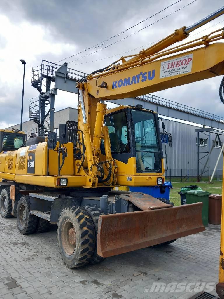 Komatsu PW 180-7EO Kolová rýpadla