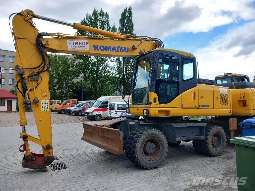 Komatsu PW 180-7EO Kolová rýpadla