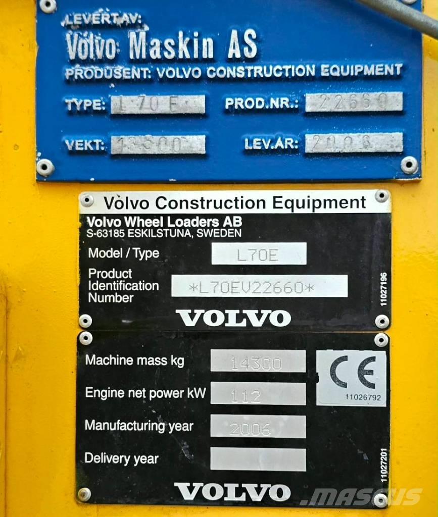 Volvo L 70 E Kolové nakladače