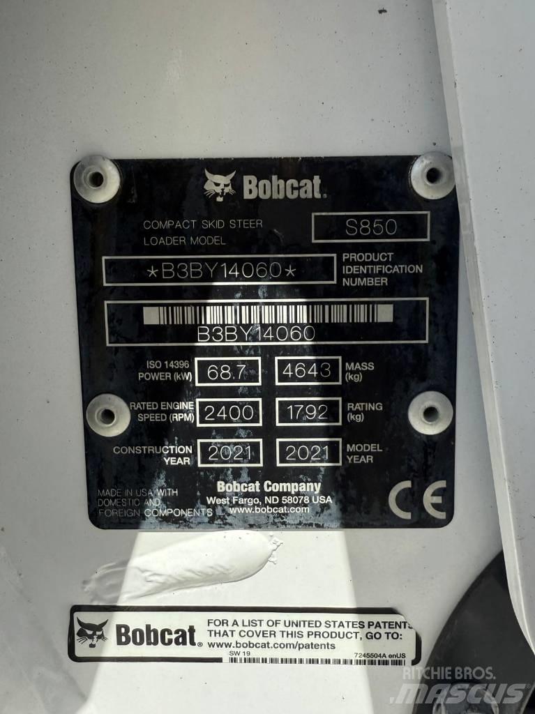 Bobcat S 850 Smykem řízené nakladače