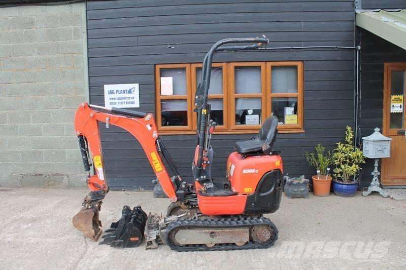 Kubota K 008-3 Mini rýpadla < 7t