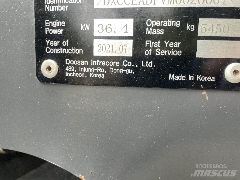 Doosan DX 50 Z Mini rýpadla < 7t