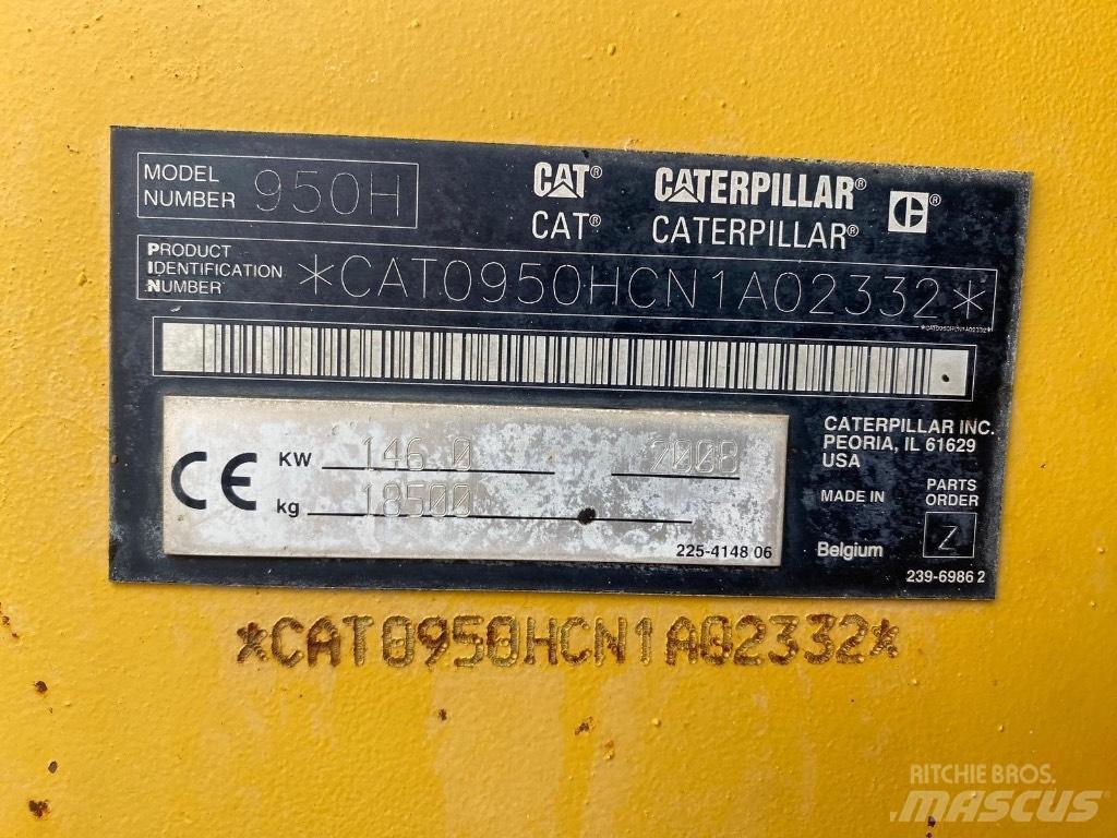 CAT 950 H Kolové nakladače