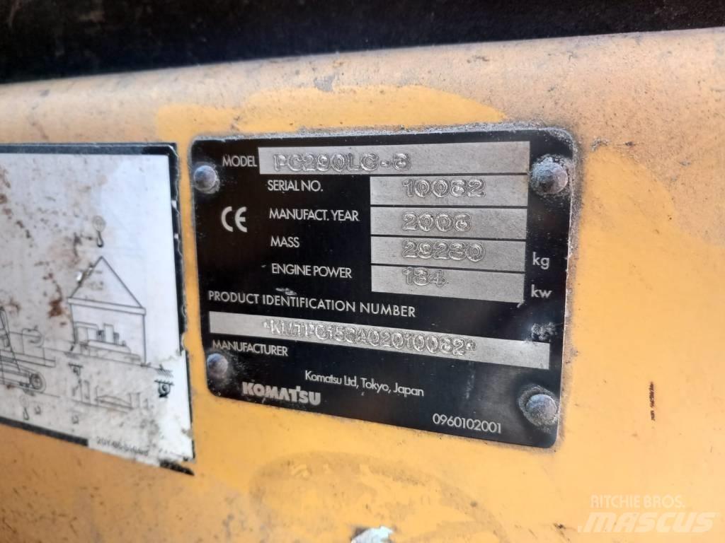 Komatsu PC 290 LC-3 Pásová rýpadla