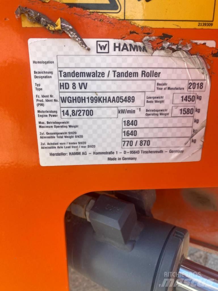 Hamm HD8VV Tandemové válce