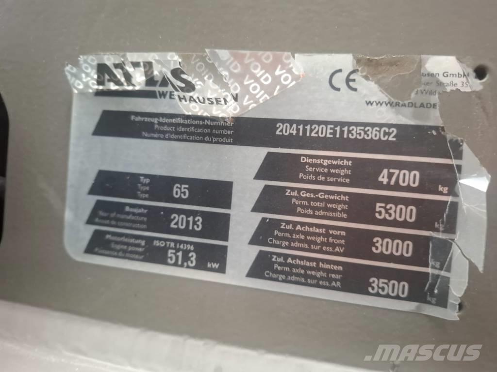 Atlas 65 Kolové nakladače