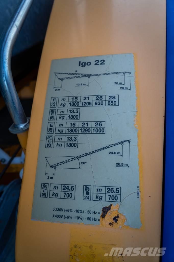 Potain Igo 22 Rychlostavitelné jeřáby