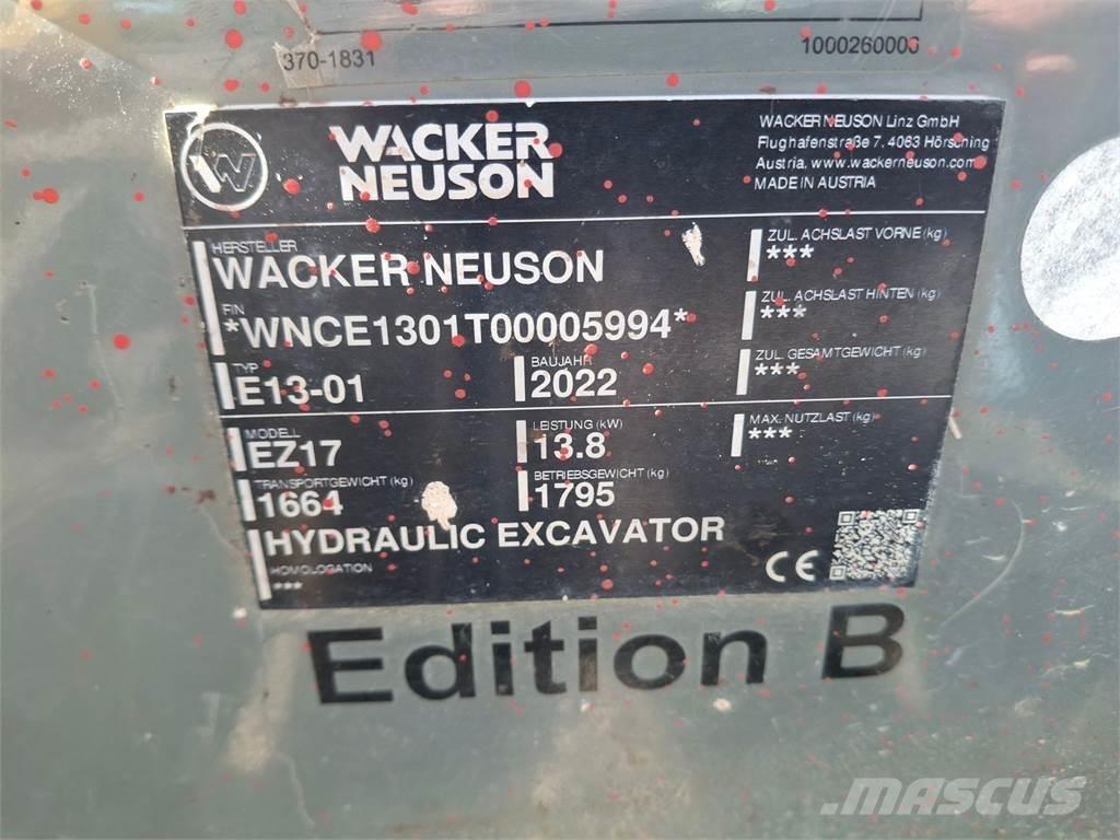 Wacker Neuson EZ17 Pásová rýpadla
