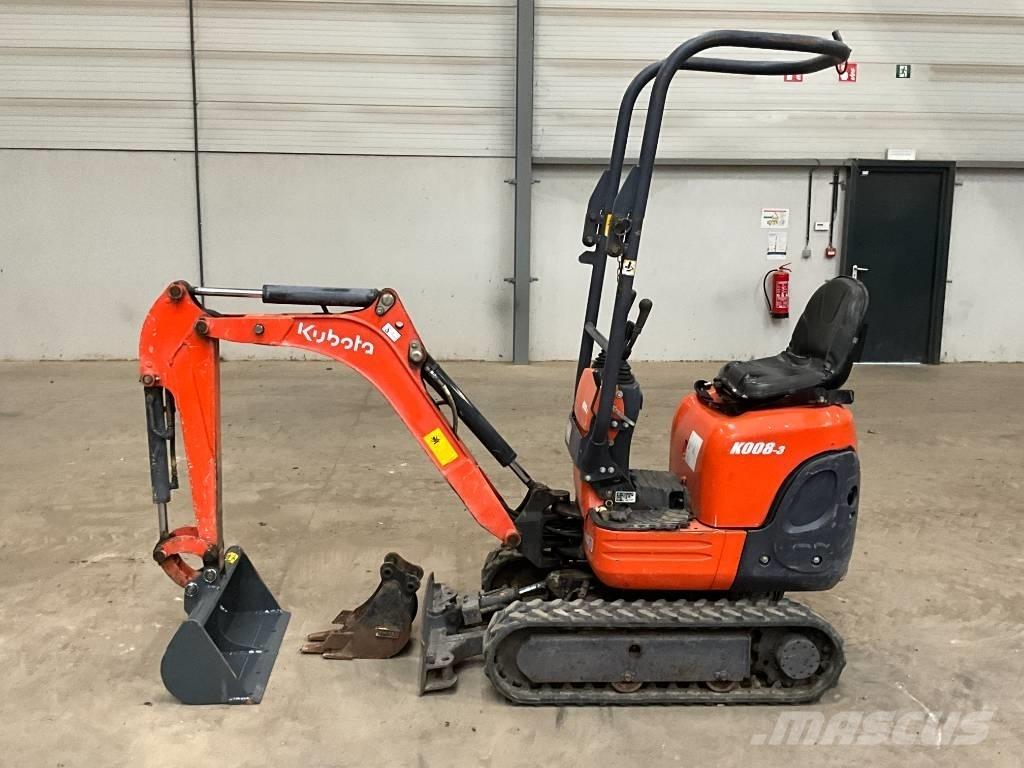 Kubota K 008-3 Mini rýpadla < 7t