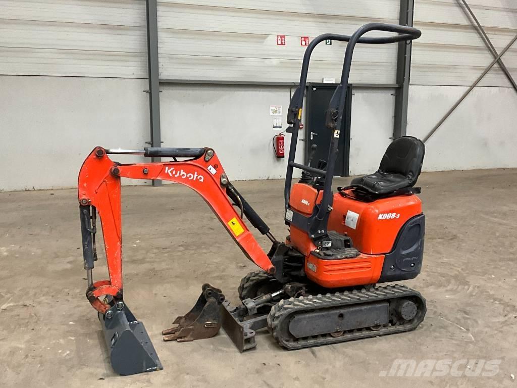 Kubota K 008-3 Mini rýpadla < 7t