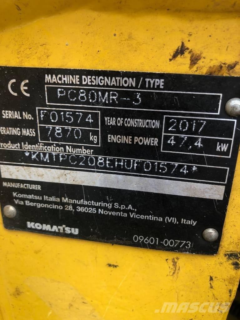 Komatsu PC80MR-3 Midi rýpadla 7t - 12t