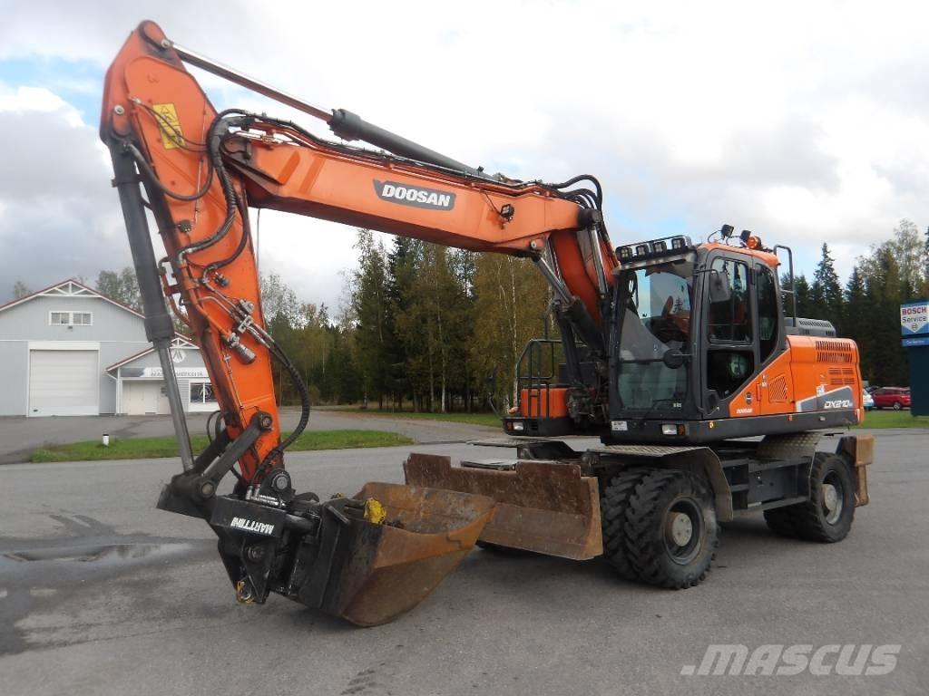 Doosan DX 210 WE Kolová rýpadla