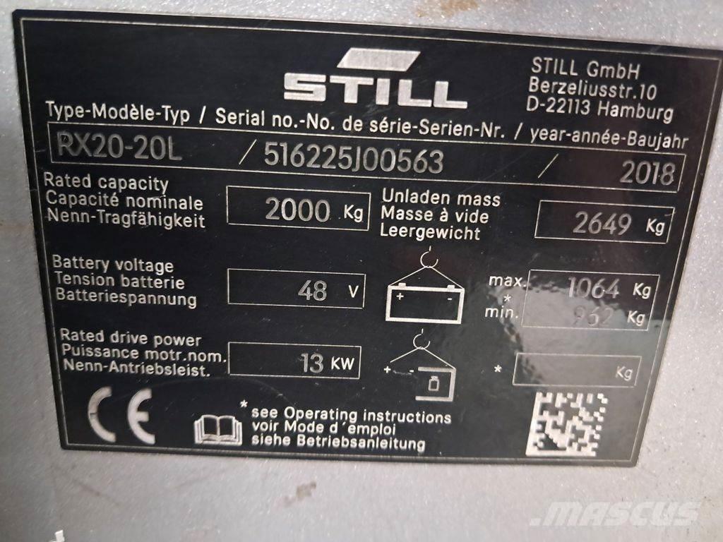 Still RX20-20L Akumulátorové vozíky