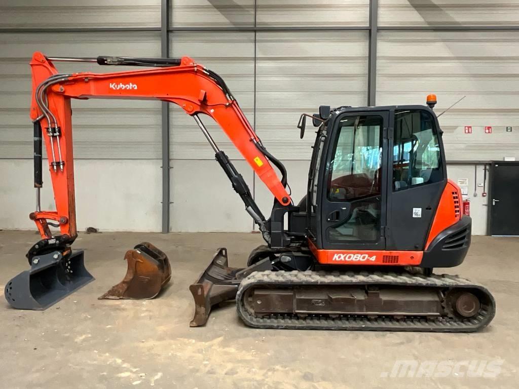 Kubota KX 080-4 Midi rýpadla 7t - 12t