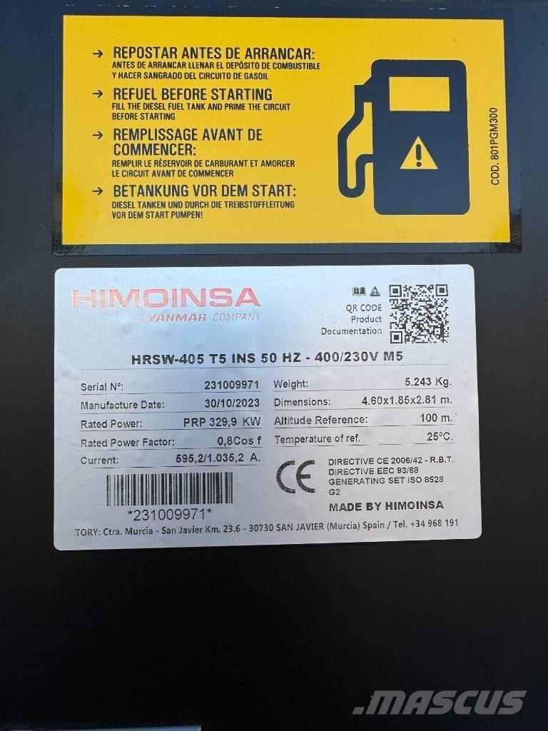 Himoinsa 405 Kva Naftové generátory