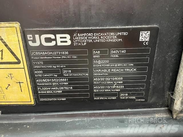 JCB 540-140 Teleskopické manipulátory