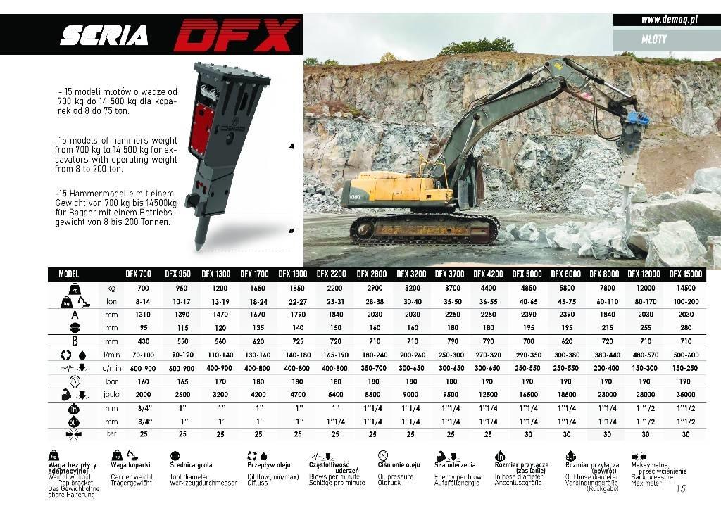  DEMOQ DFX2200 Bourací kladiva / Sbíječky