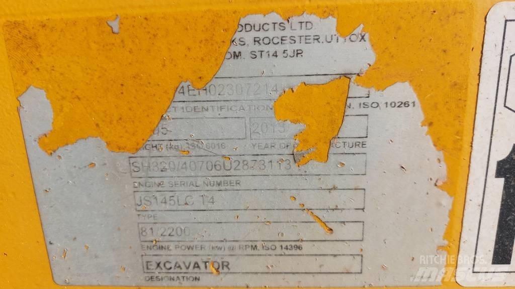 JCB JS 145 LC Pásová rýpadla