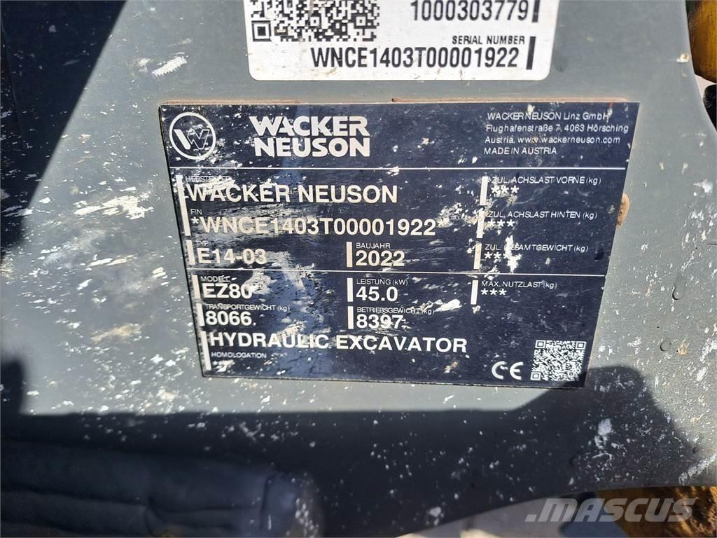 Wacker Neuson EZ80 Pásová rýpadla