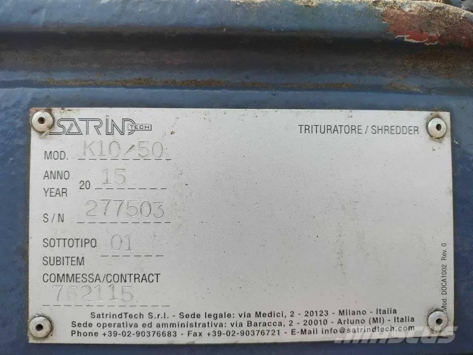 Satrind K10/50 Drtiče odpadu