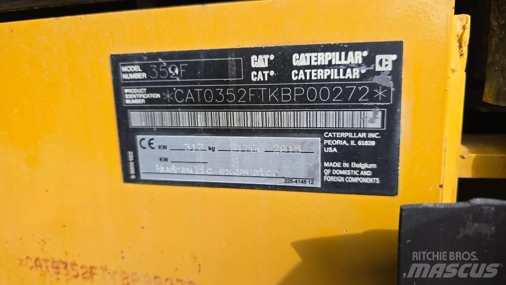 CAT 352 F Pásová rýpadla