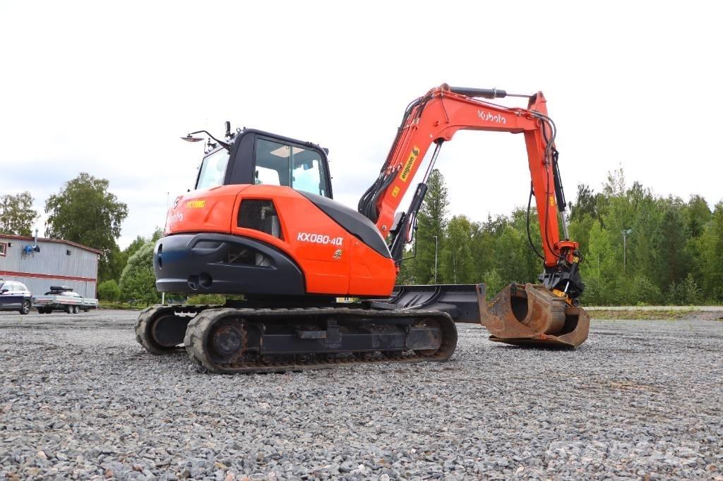Kubota KX080-4a Midi rýpadla 7t - 12t