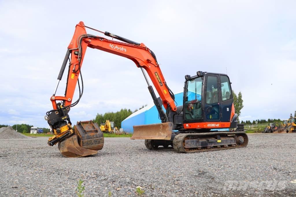 Kubota KX080-4a Midi rýpadla 7t - 12t
