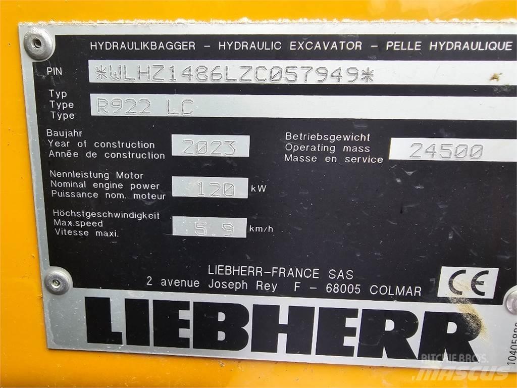 Liebherr R922 Pásová rýpadla