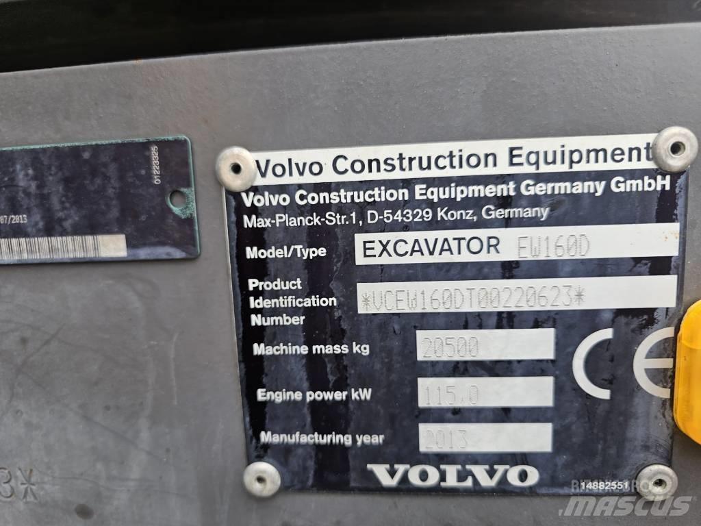 Volvo EW 160 D Kolová rýpadla