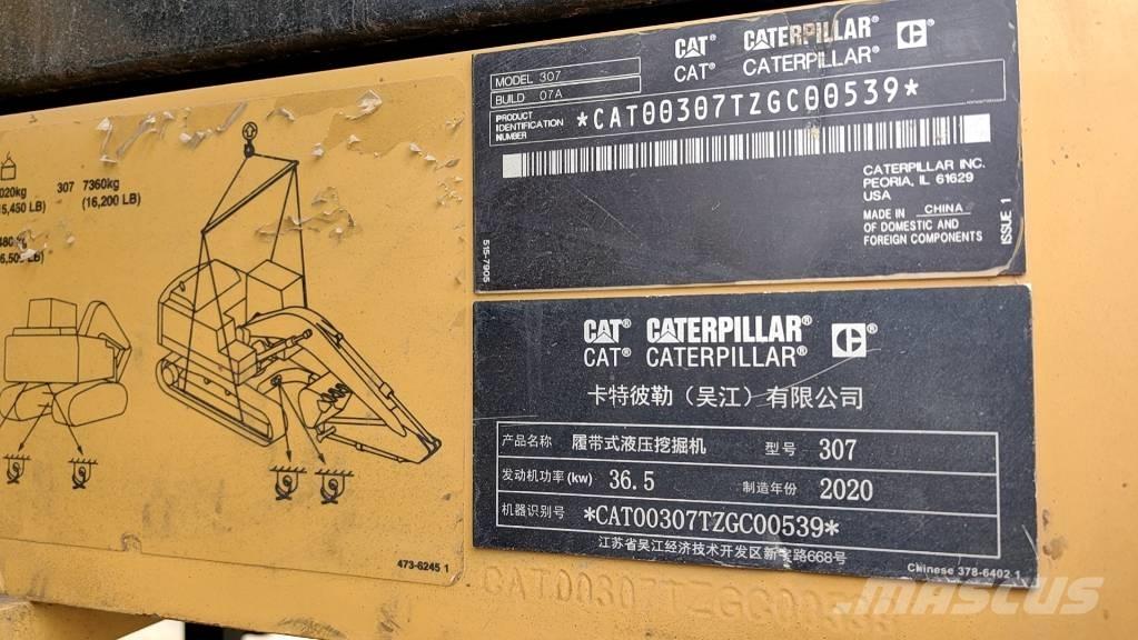 CAT 2020 CAT 307 Mini rýpadla < 7t