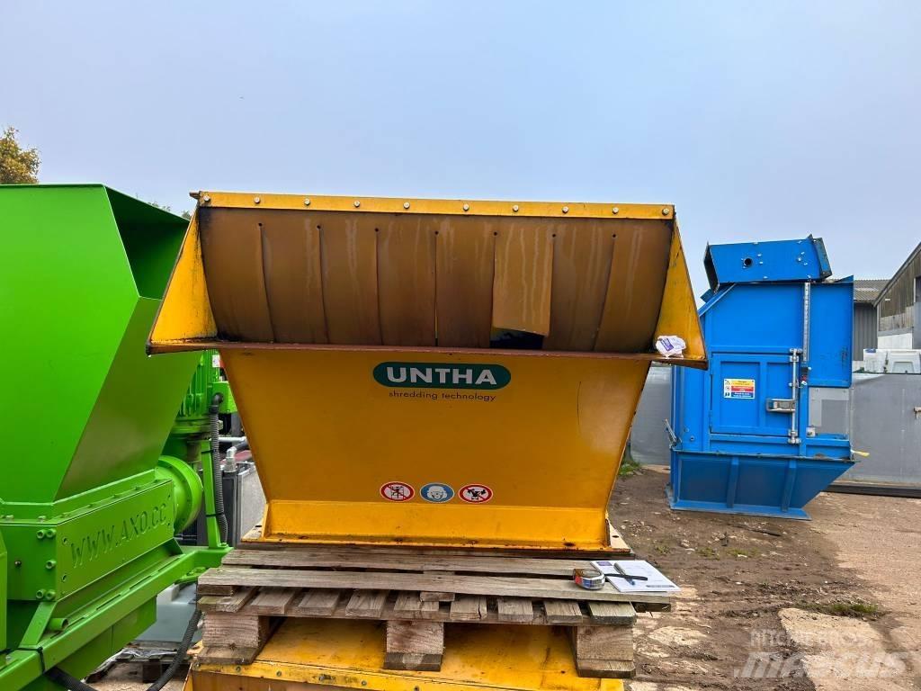 Untha RS50 Feed Hood Motory a jiné součásti