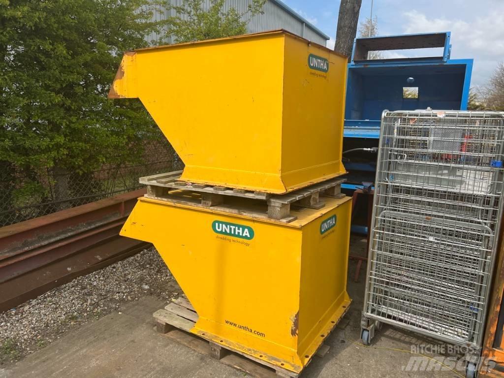 Untha RS50 Feed Hood Motory a jiné součásti
