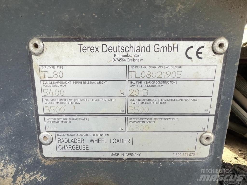Terex TL 80 Kolové nakladače
