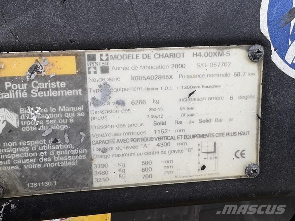 Hyster 4.00 xm-6 Dieselové vozíky