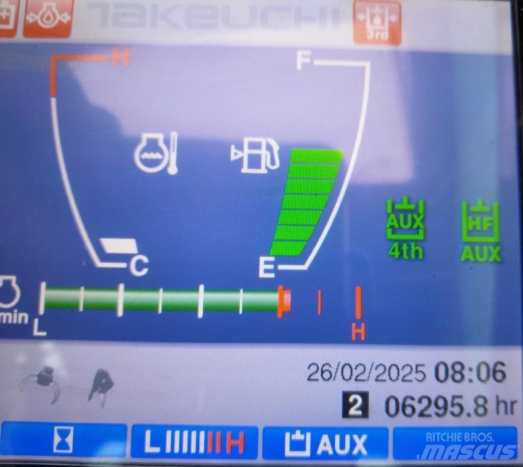 Takeuchi TB 260 Mini rýpadla < 7t