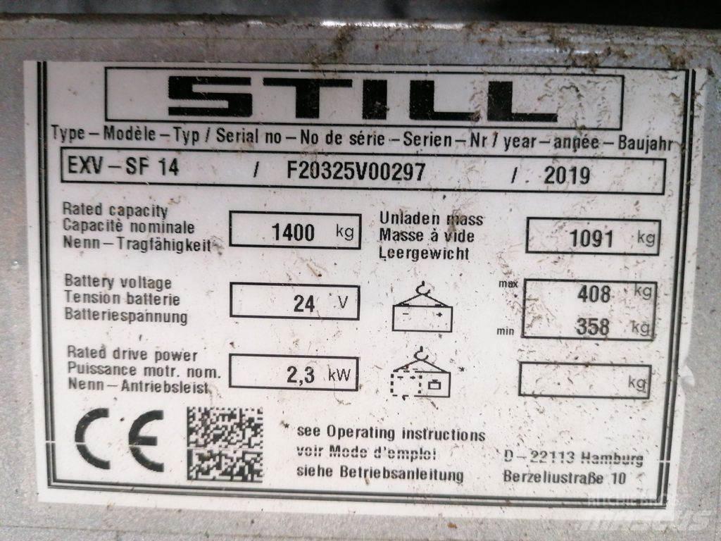 Still EXV-SF14 Ručně vedené vysokozdvižné vozíky