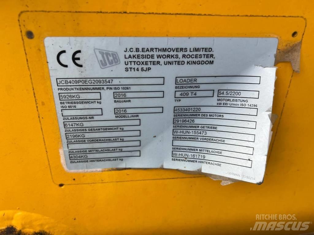 JCB 409 Agri shovel Kolové nakladače