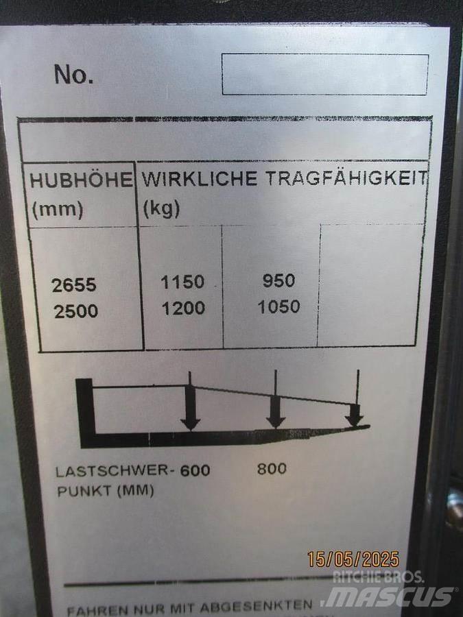 BT SWE 120 Ručně vedené vysokozdvižné vozíky