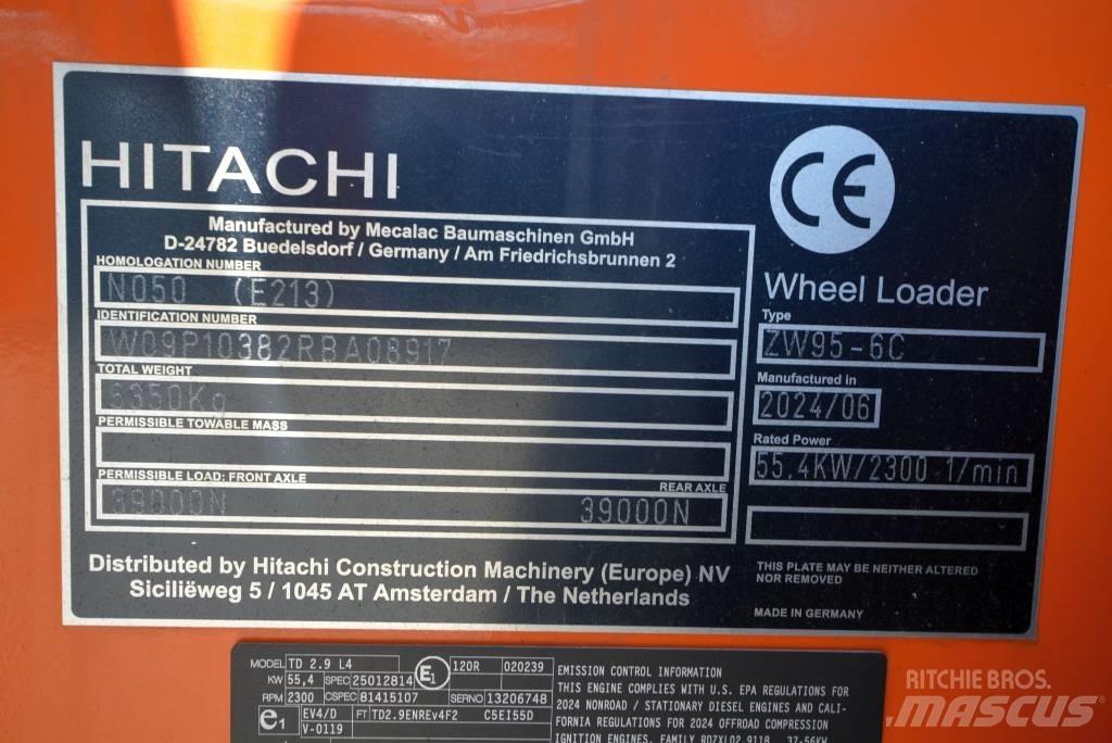 Hitachi ZW 95-6 C Kolové nakladače