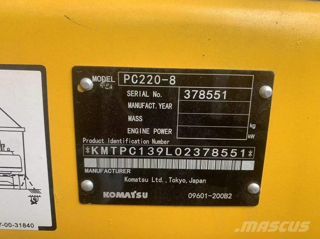 Komatsu PC 220-8 Pásová rýpadla