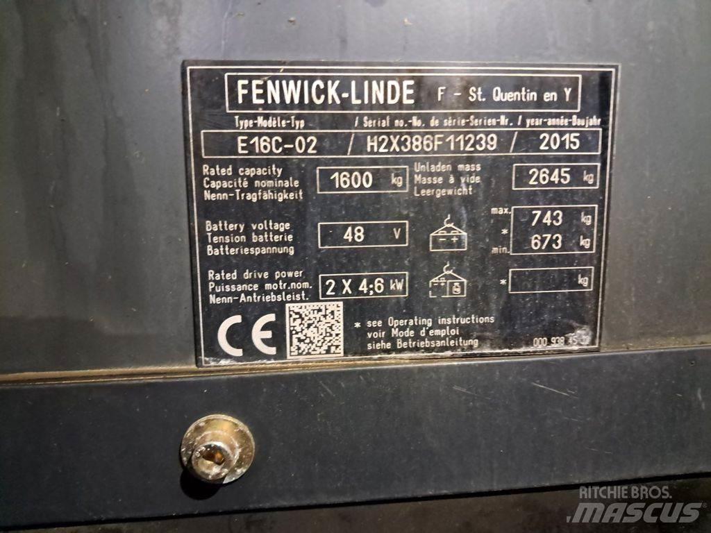 Linde E16C-02 Akumulátorové vozíky