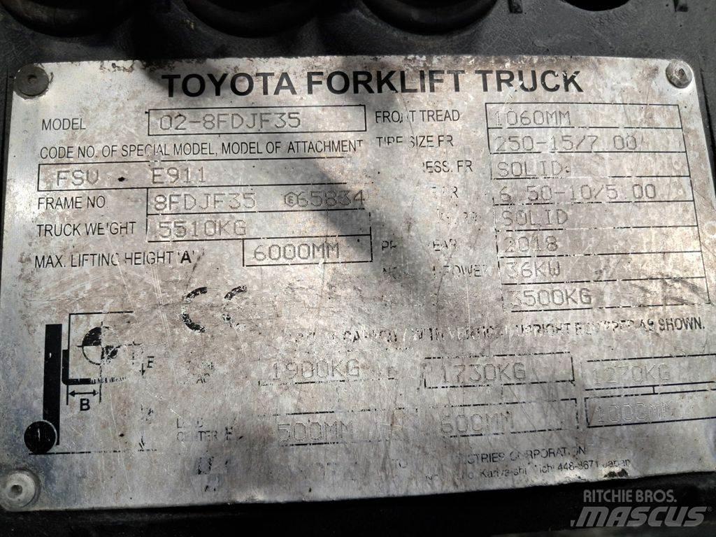 Toyota 02-8FDJF35 Dieselové vozíky
