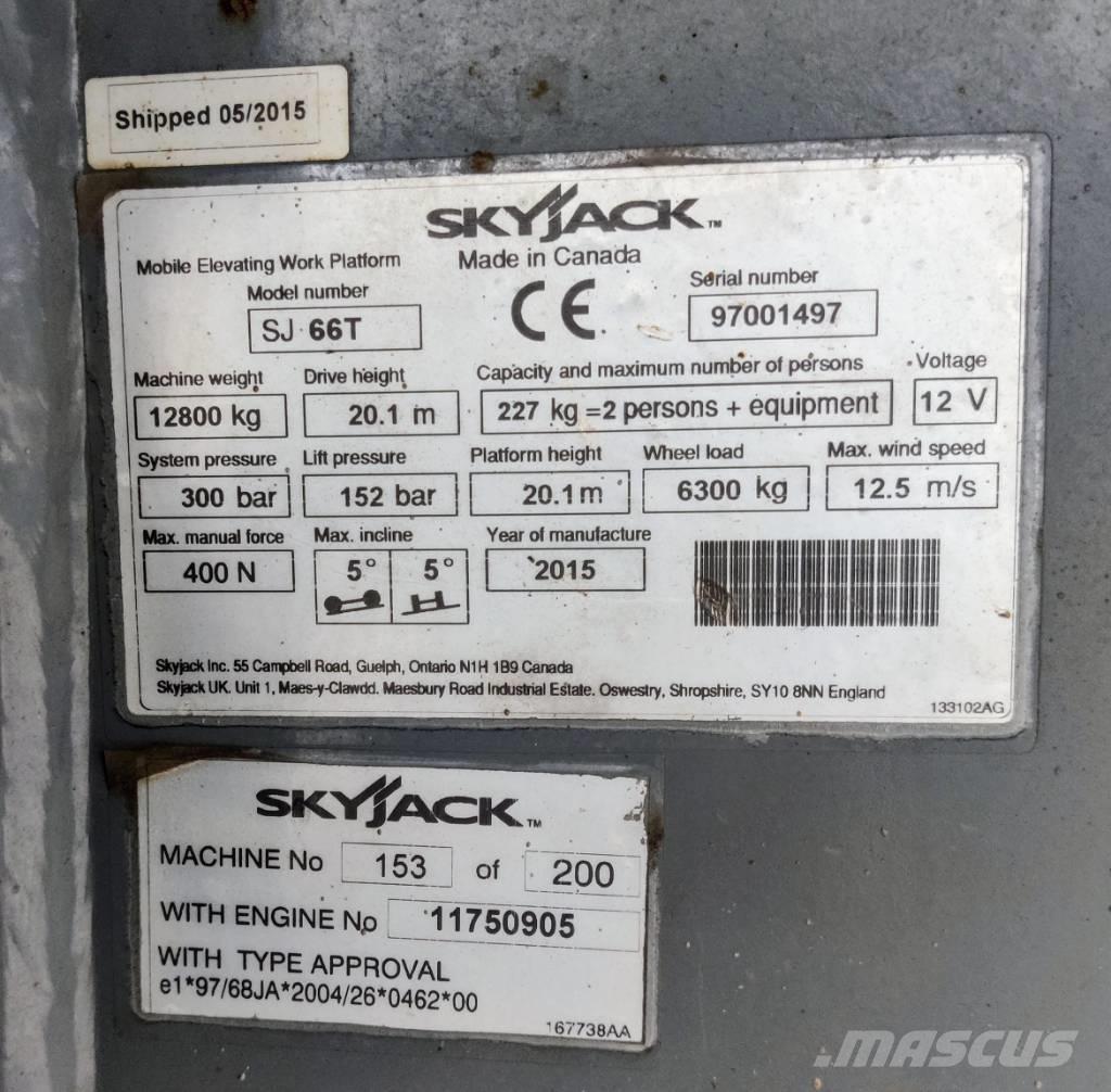 SkyJack SJ 66 T Kloubové plošiny