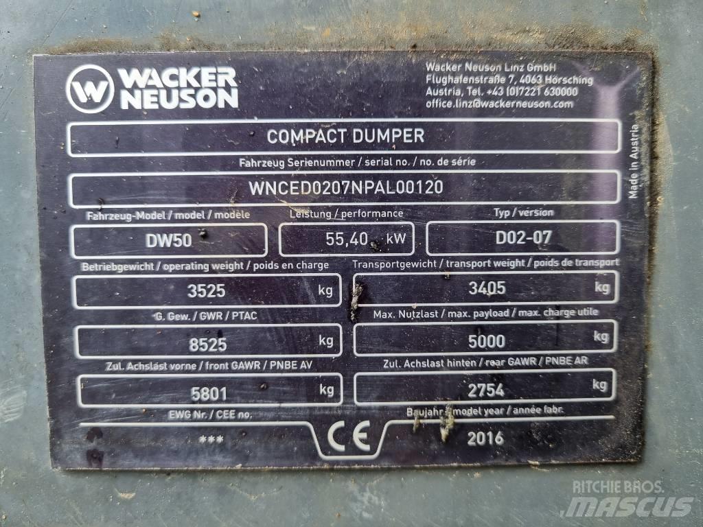Wacker Neuson DW 50 Vyklápěcí dempry