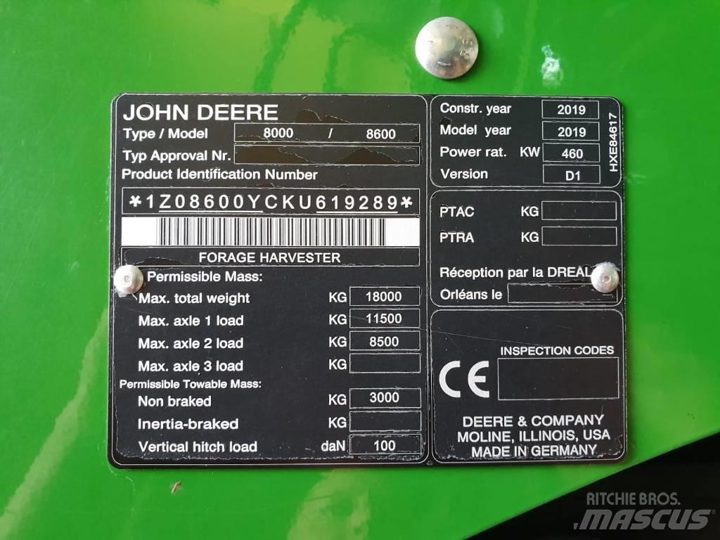 John Deere 8600I Sklízecí řezačka