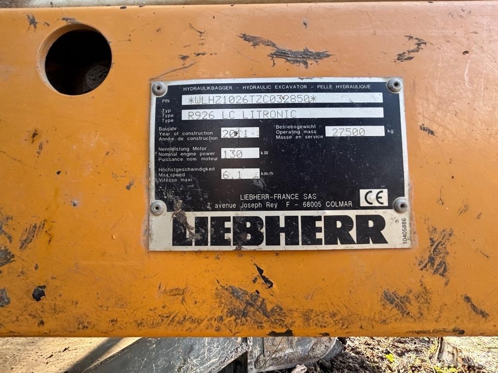 Liebherr R 926 LC NL Rýpadla s dlouhým dosahem